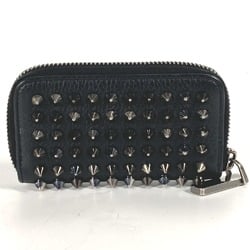 Christian Louboutin wallet, coin purse, studs, wallet/coin case, leather, men's, black