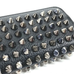 Christian Louboutin wallet, coin purse, studs, wallet/coin case, leather, men's, black