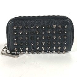 Christian Louboutin wallet, coin purse, studs, wallet/coin case, leather, men's, black