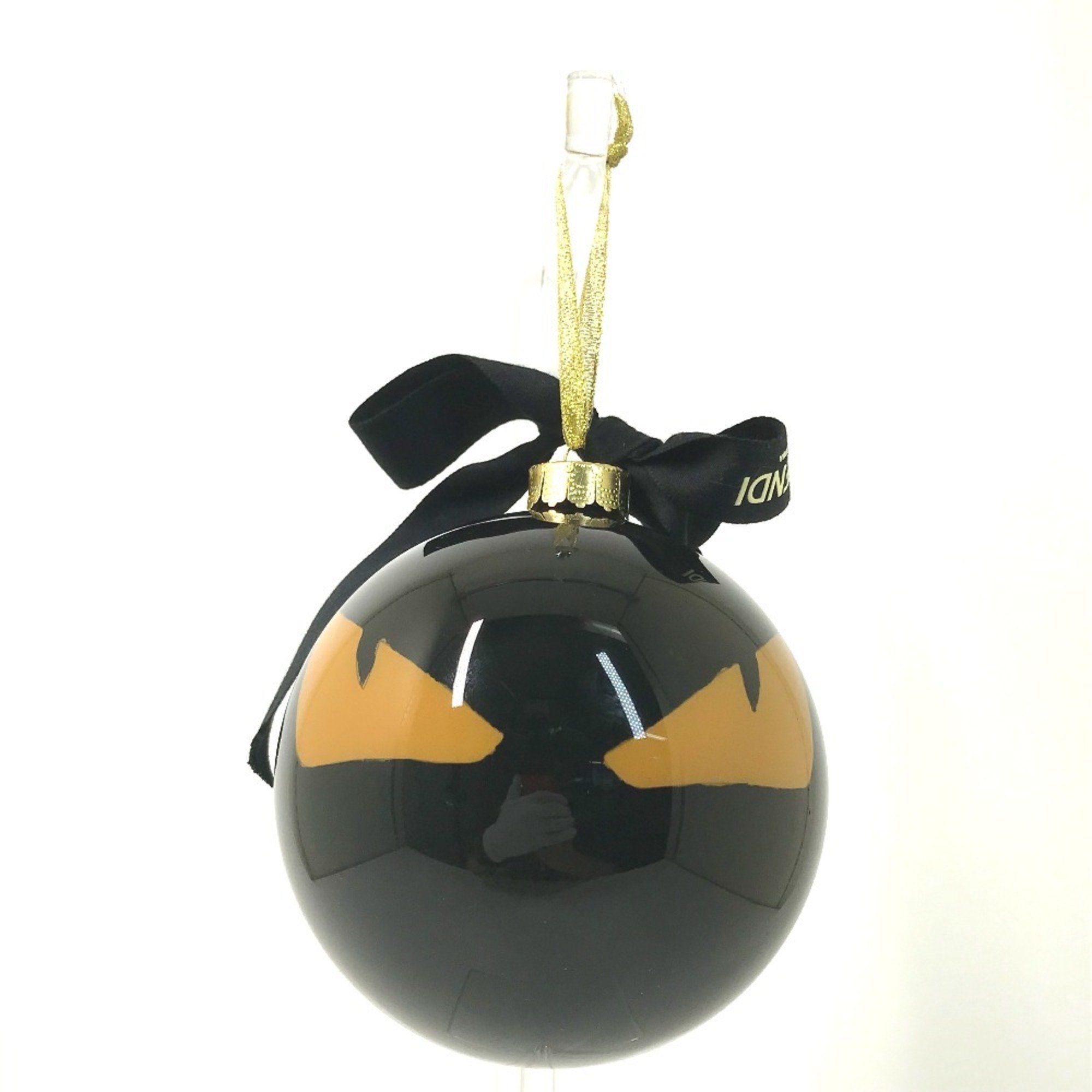 FENDI Fendi Xmas Ball Monster Bugs Ornament Charm Plastic Women's Black