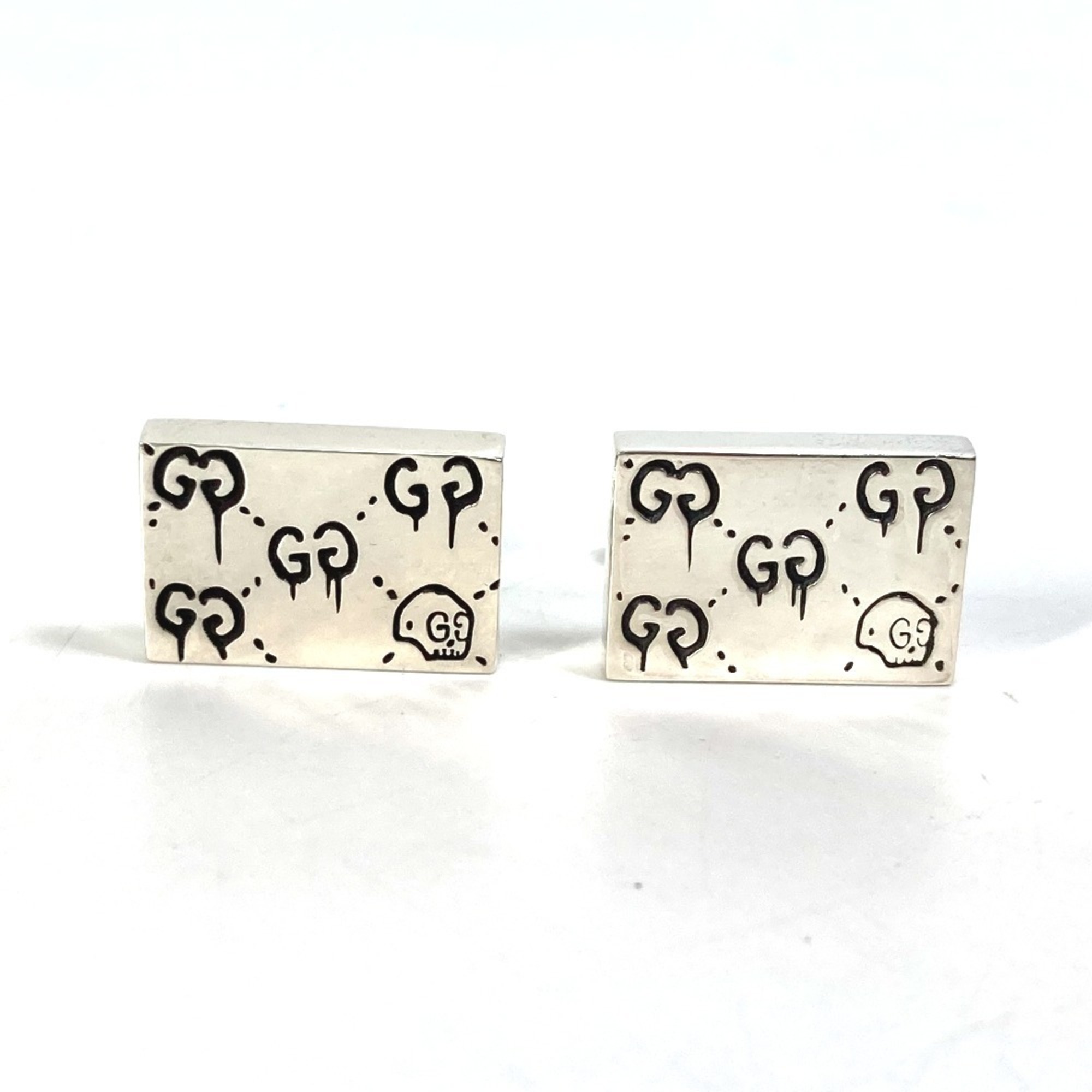 GUCCI 457224 Ghost Cufflinks SV925 Men's Silver