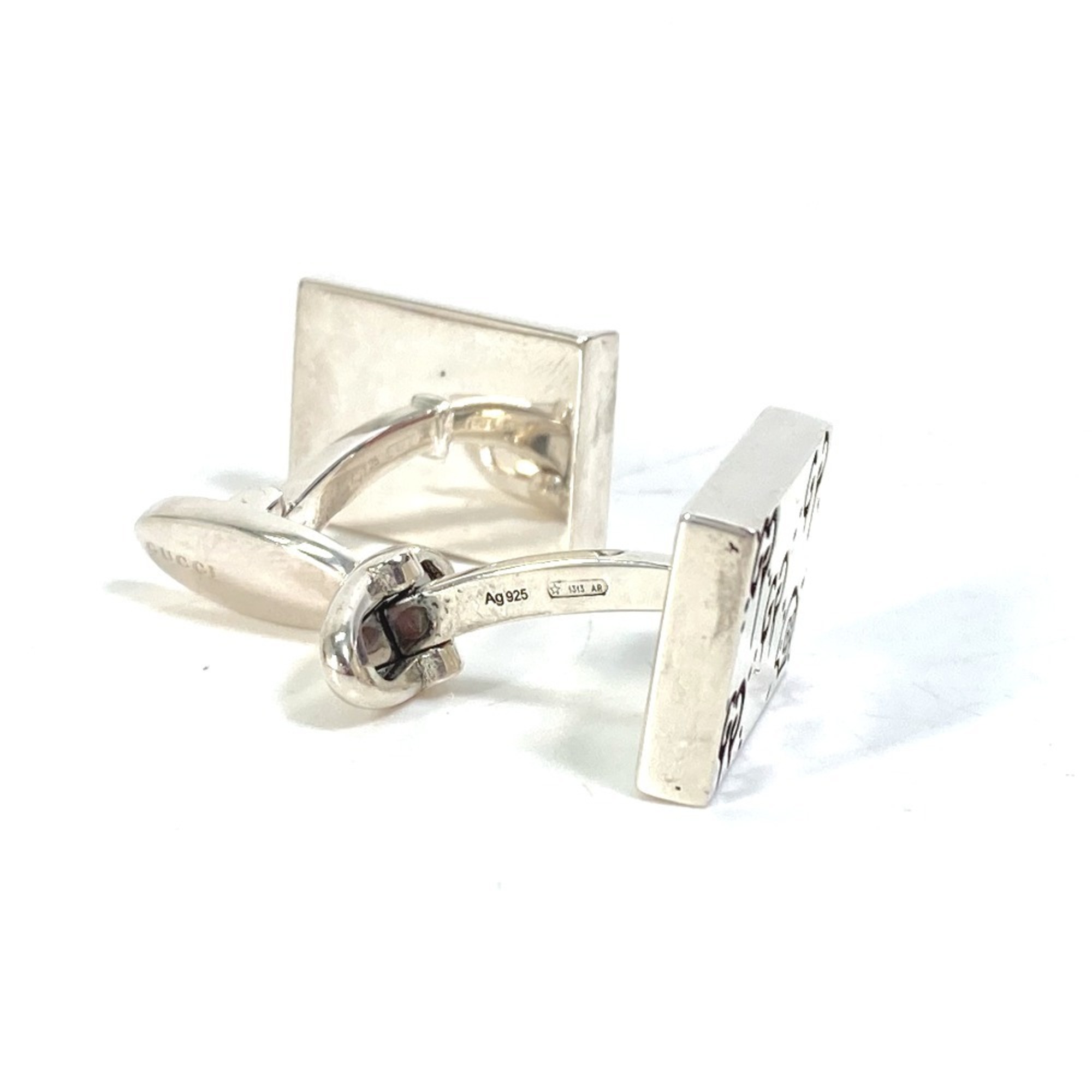 GUCCI 457224 Ghost Cufflinks SV925 Men's Silver