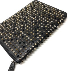 Christian Louboutin Spike Studs Round Cover iPad Case Leather Women's Black