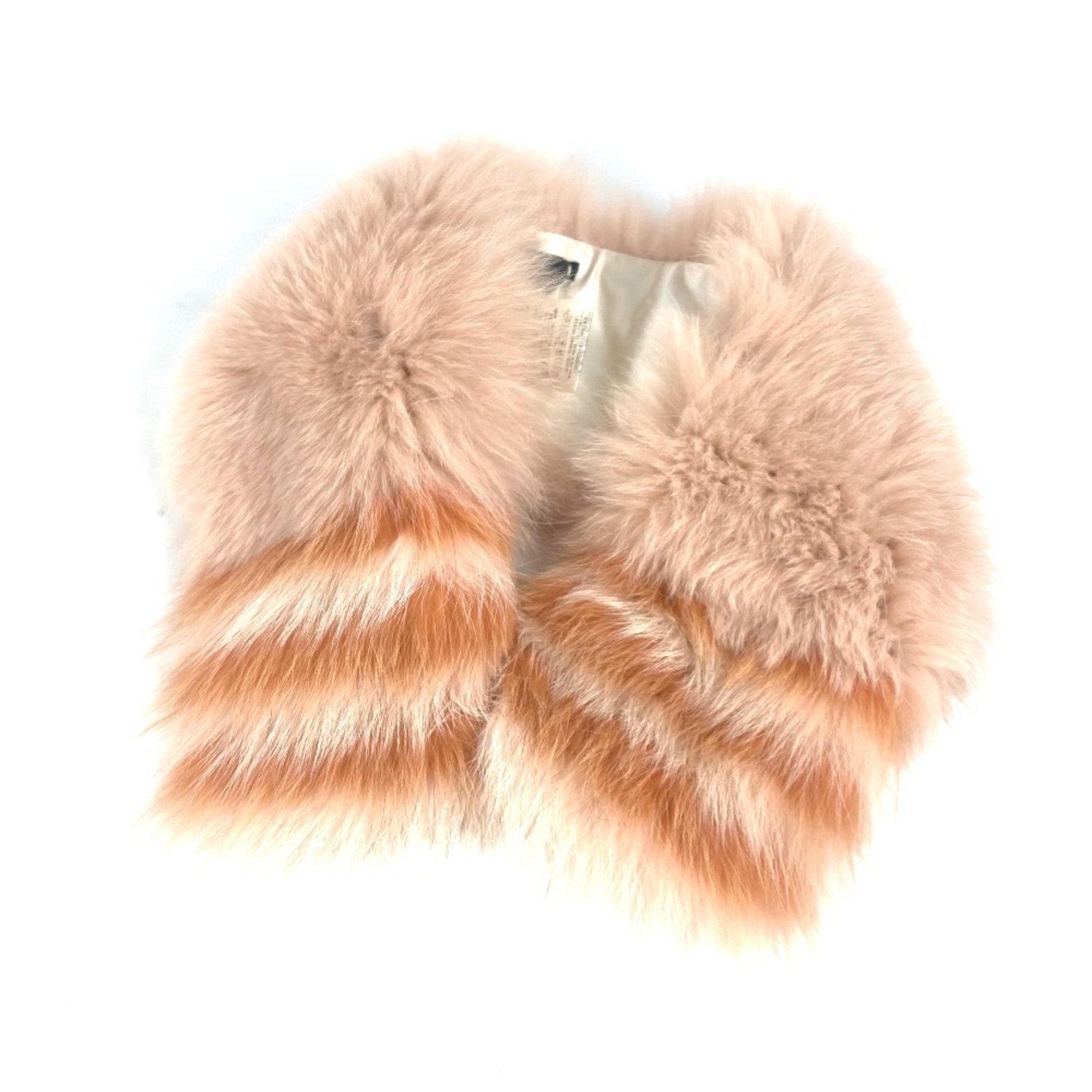 FENDI FNG426 fur tippet scarf fox women's pink