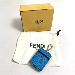 FENDI 7AR987 Zucca Airpods Case Earphone Plastic Leather Women's Blue