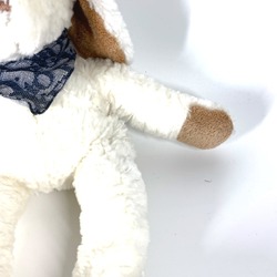 Christian Dior Dior Trotter Bandana Wrapped Rabbit Doll Stuffed Animal Cotton Kids White