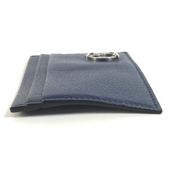 Christian Louboutin CL Business Card Holder Pass Case Holder/Card Leather Men's Navy