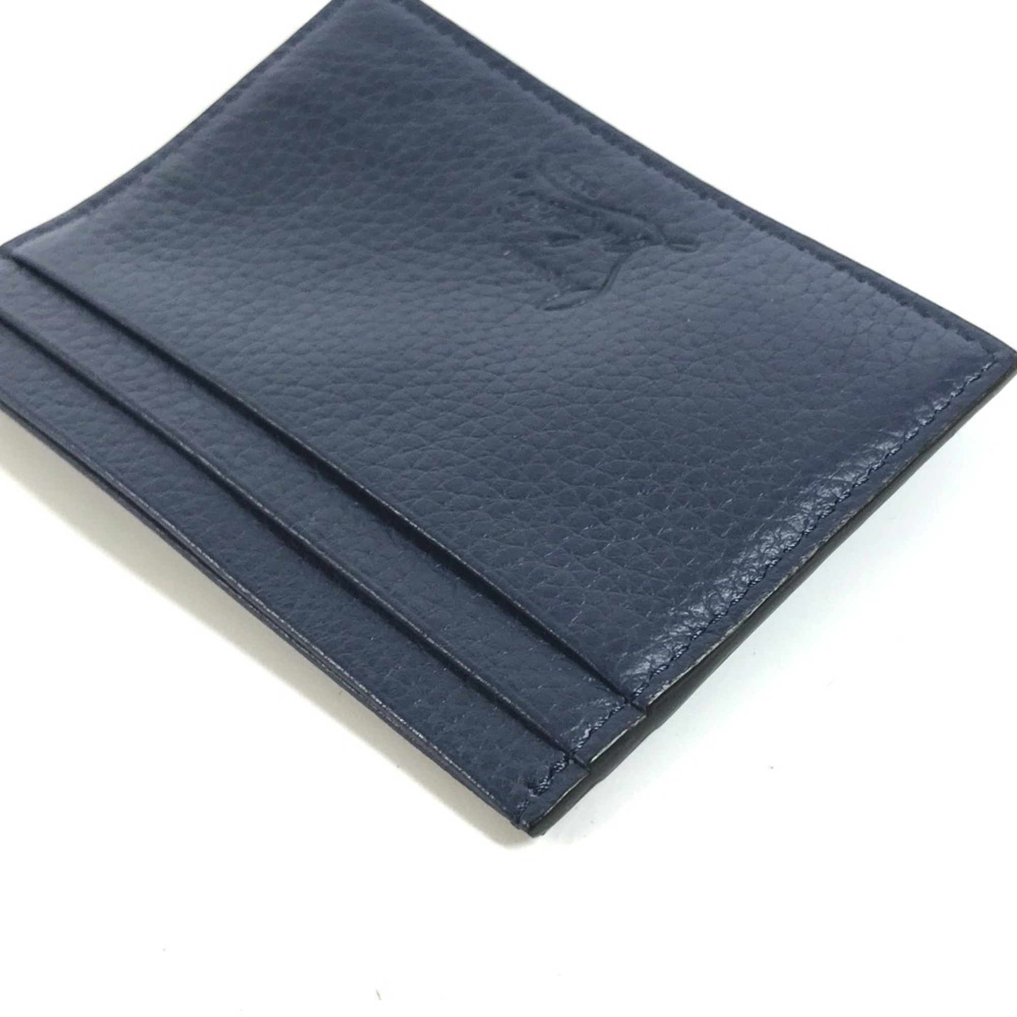 Christian Louboutin CL Business Card Holder Pass Case Holder/Card Leather Men's Navy