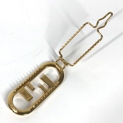 FENDI Orlock Barrette Hair Hairpin Metal Women's Gold