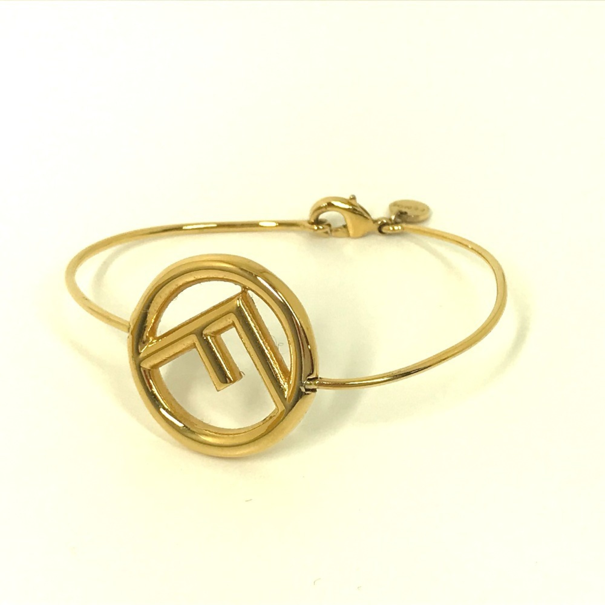 FENDI F is bracelet bangle metal ladies gold