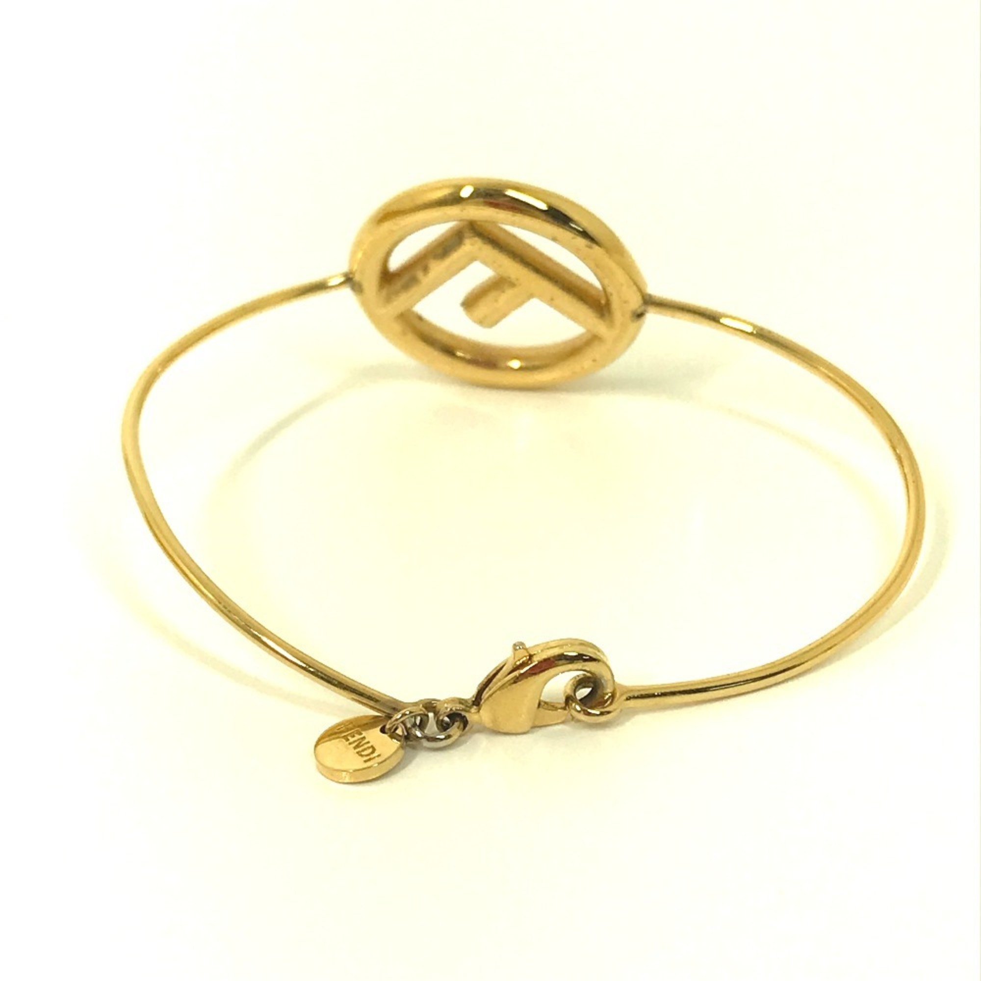 FENDI F is bracelet bangle metal ladies gold