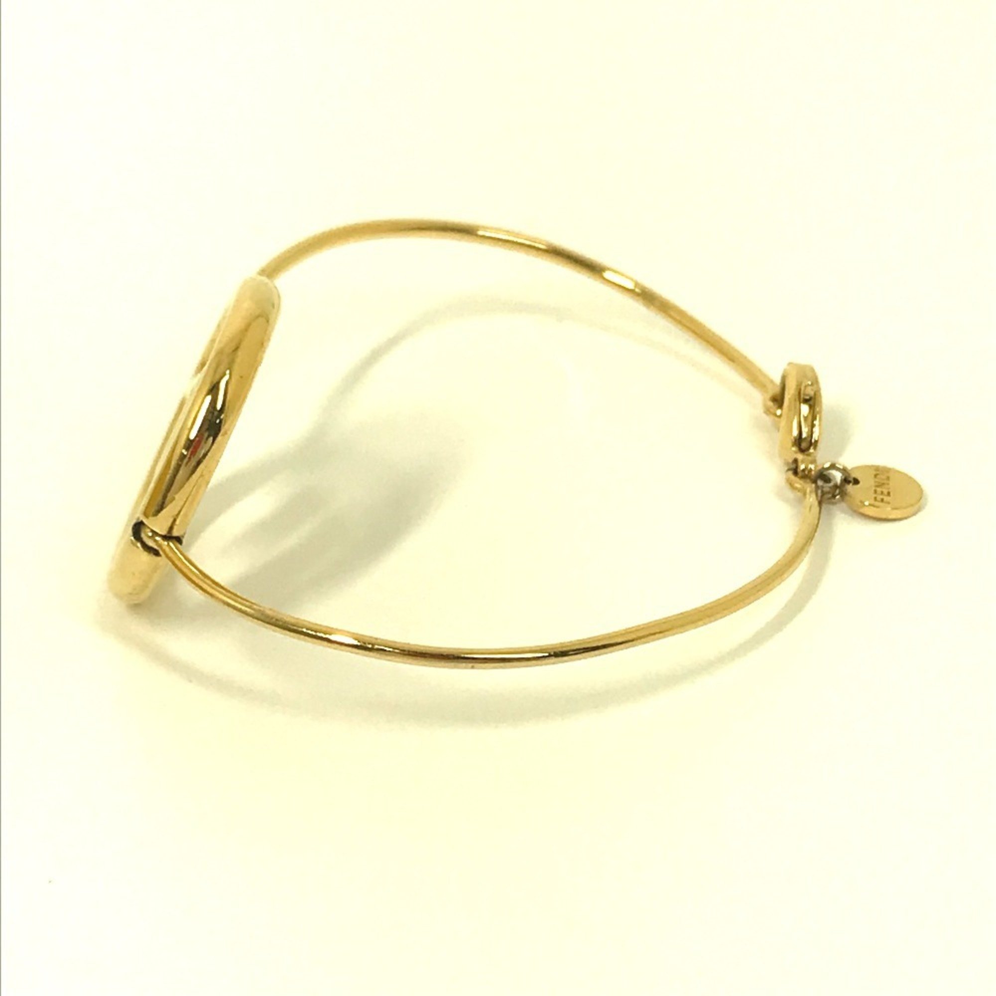 FENDI F is bracelet bangle metal ladies gold