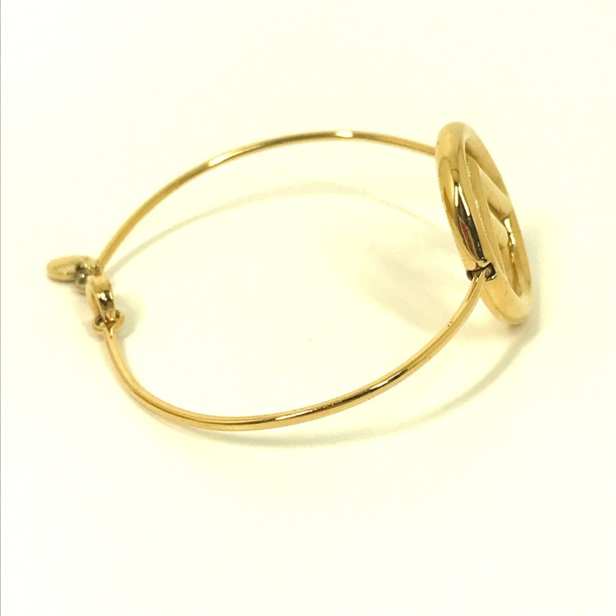 FENDI F is bracelet bangle metal ladies gold