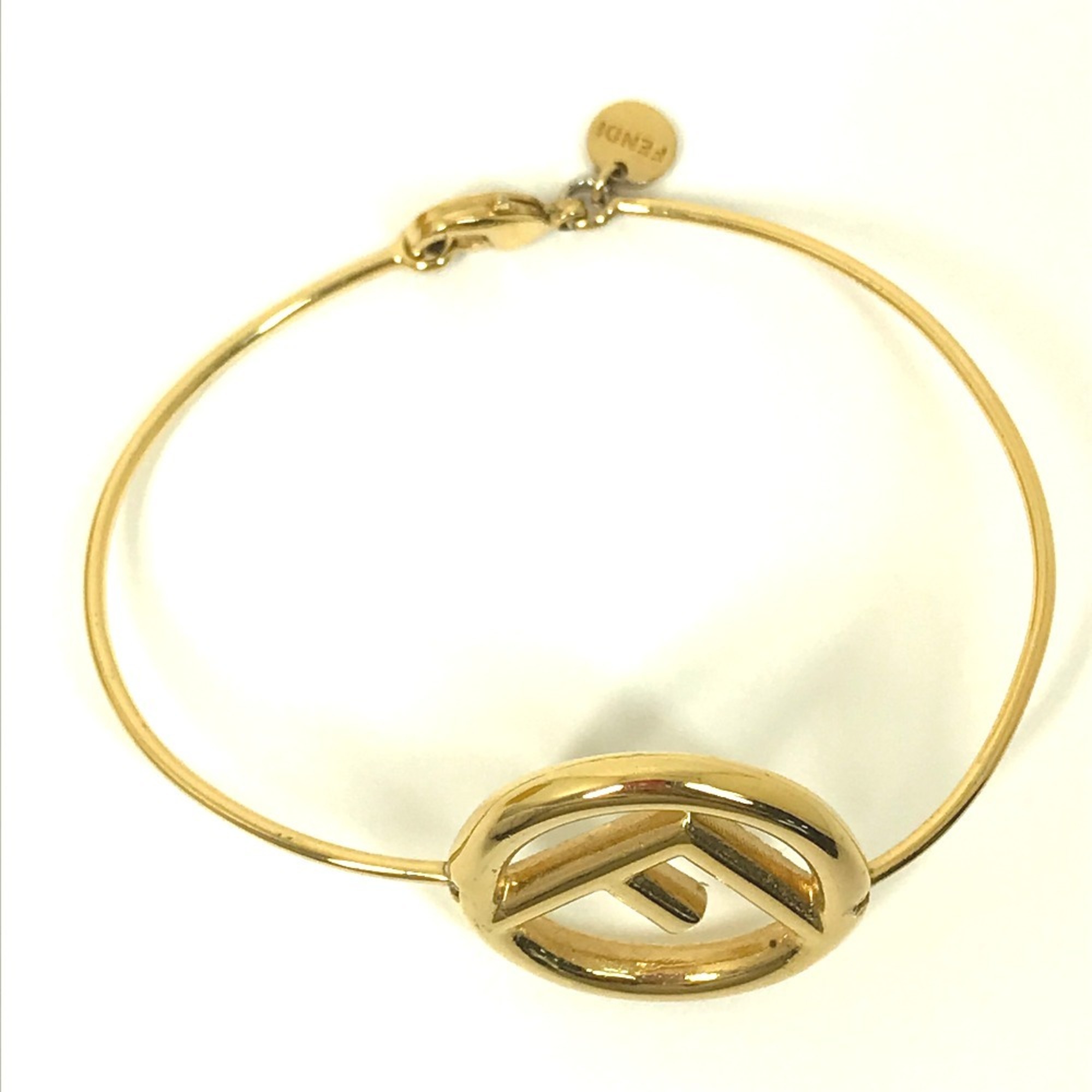 FENDI F is bracelet bangle metal ladies gold