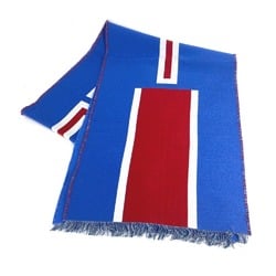 GUCCI Wool scarf for women, blue