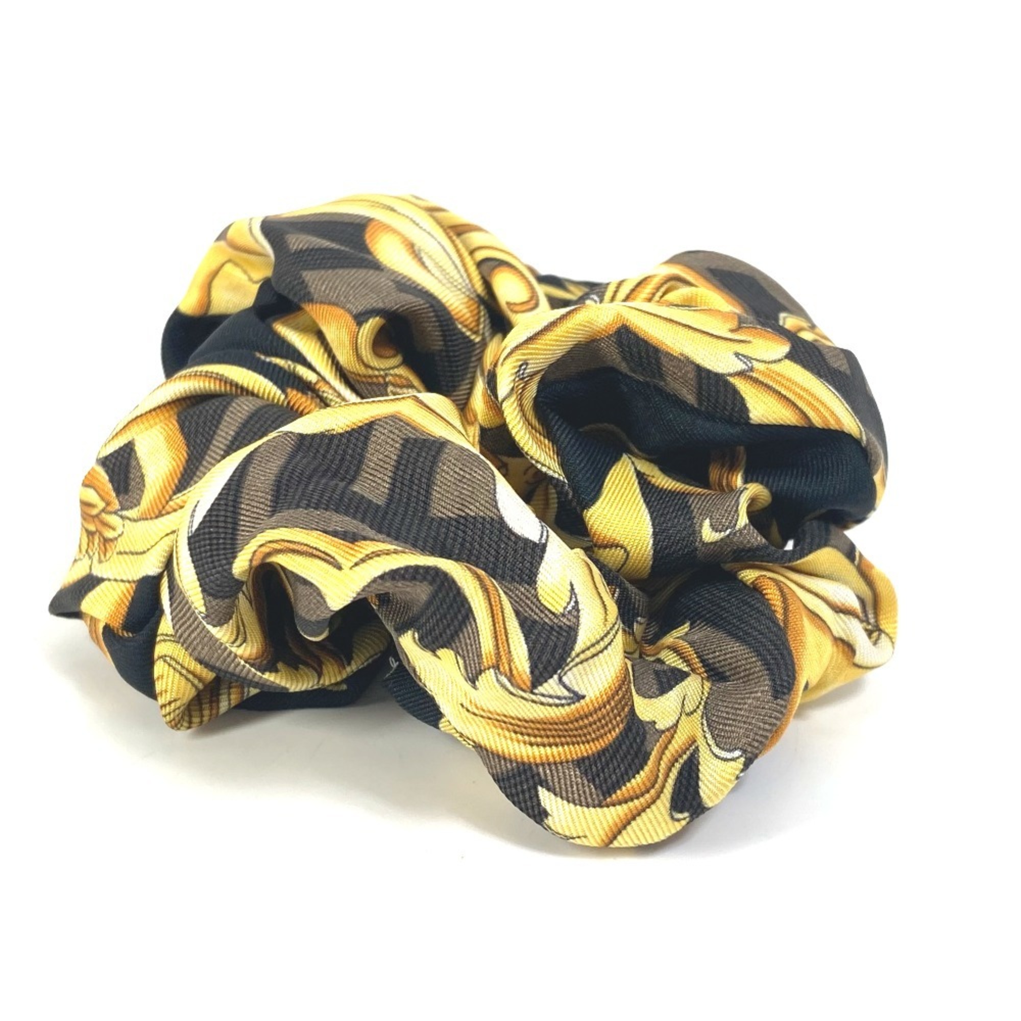 FENDI Versace collaboration VERSACE Fendace FENDACE hair elastic scrunchie silk ladies brown