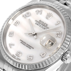 Rolex ROLEX 16234NA Datejust 36 F series (manufactured in 2003) Automatic watch White shell dial SS x WG Men's