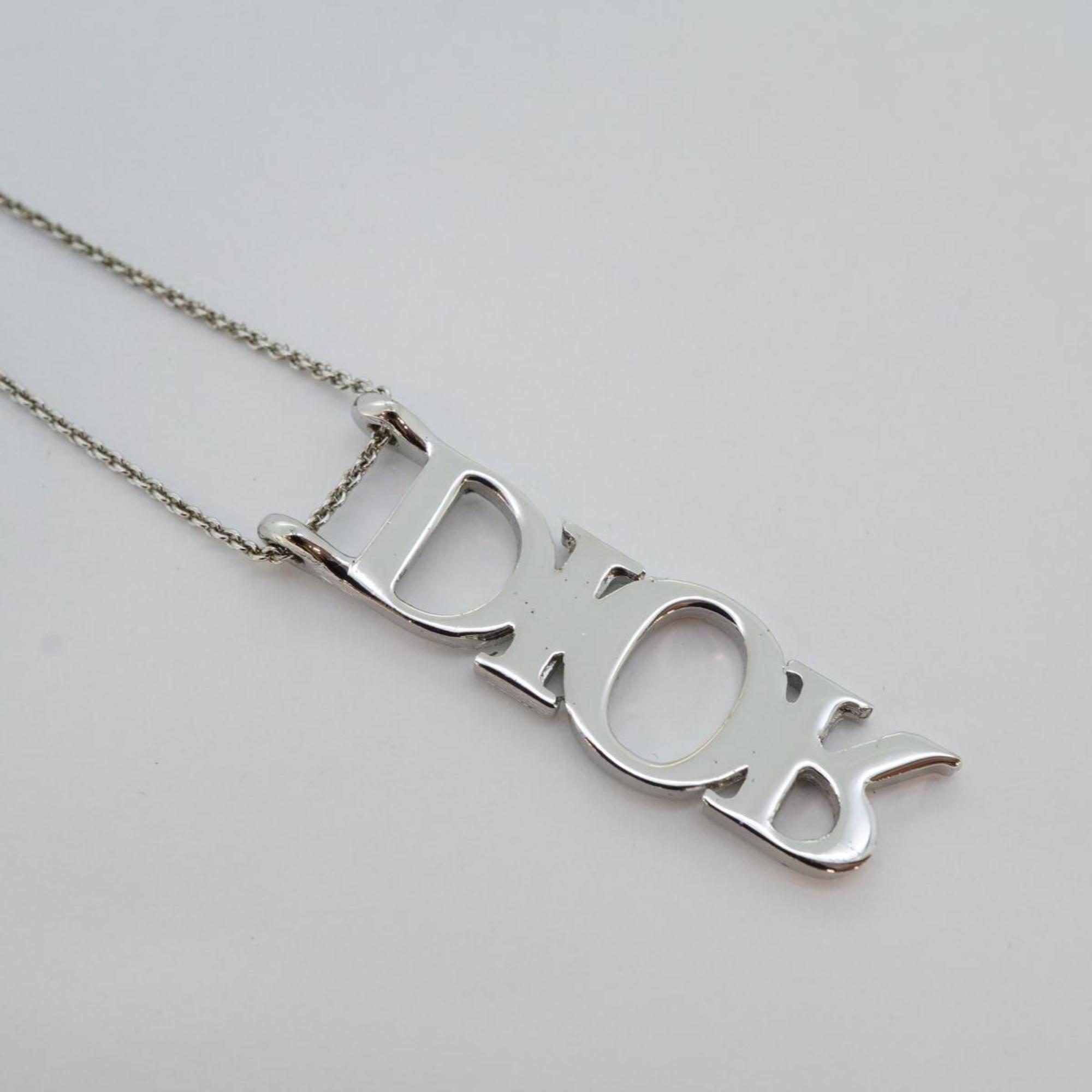 Christian Dior Necklace Metal Silver Women's