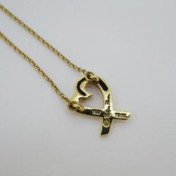 Tiffany Necklace Loving Heart K18YG Yellow Gold Women's