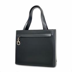 Salvatore Ferragamo Handbag Gancini Leather Black Women's