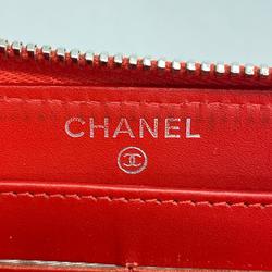 Chanel Long Wallet Matelasse Patent Leather Red Men's Women's