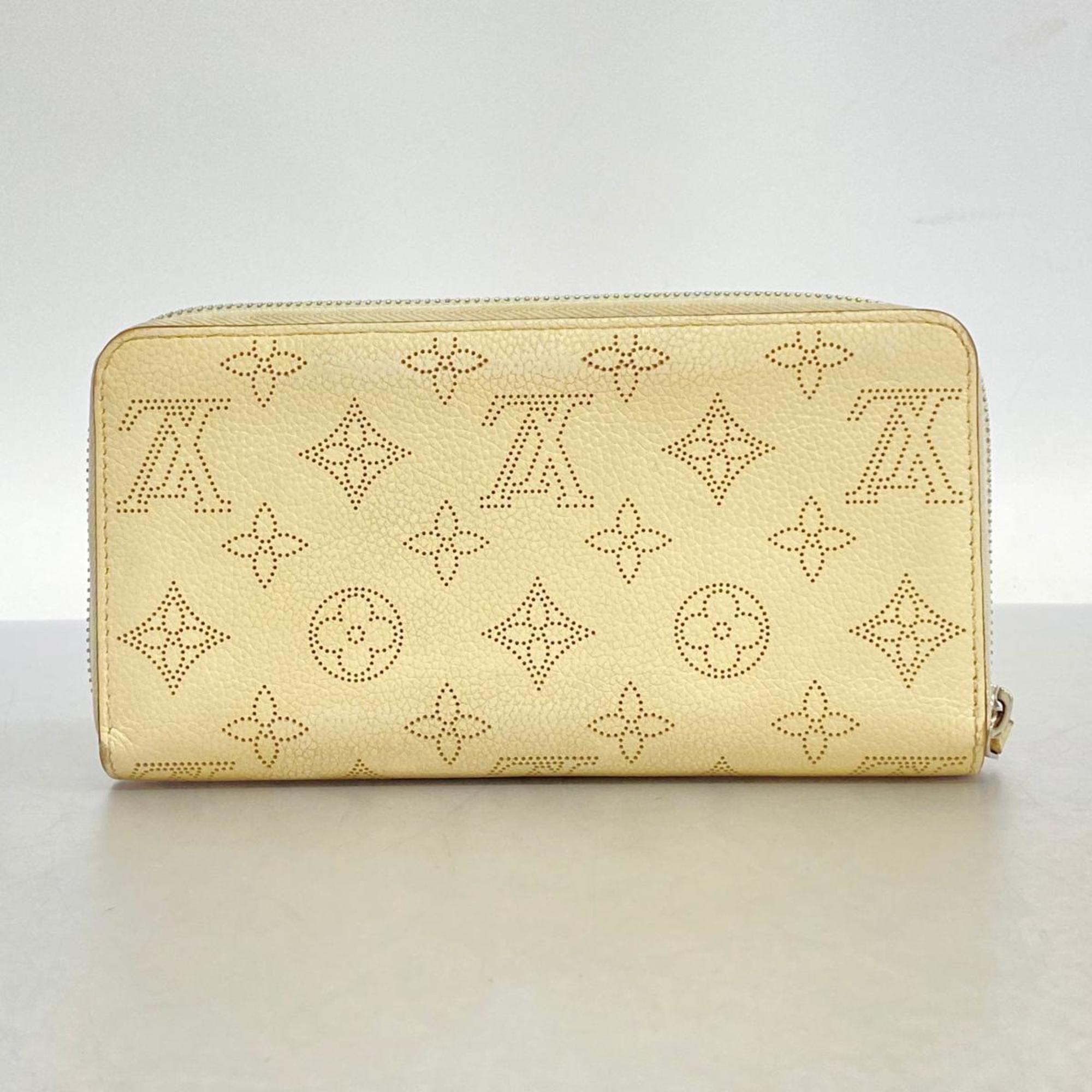 Louis Vuitton Long Wallet Mahina Zippy M61869 Ivory Men's Women's