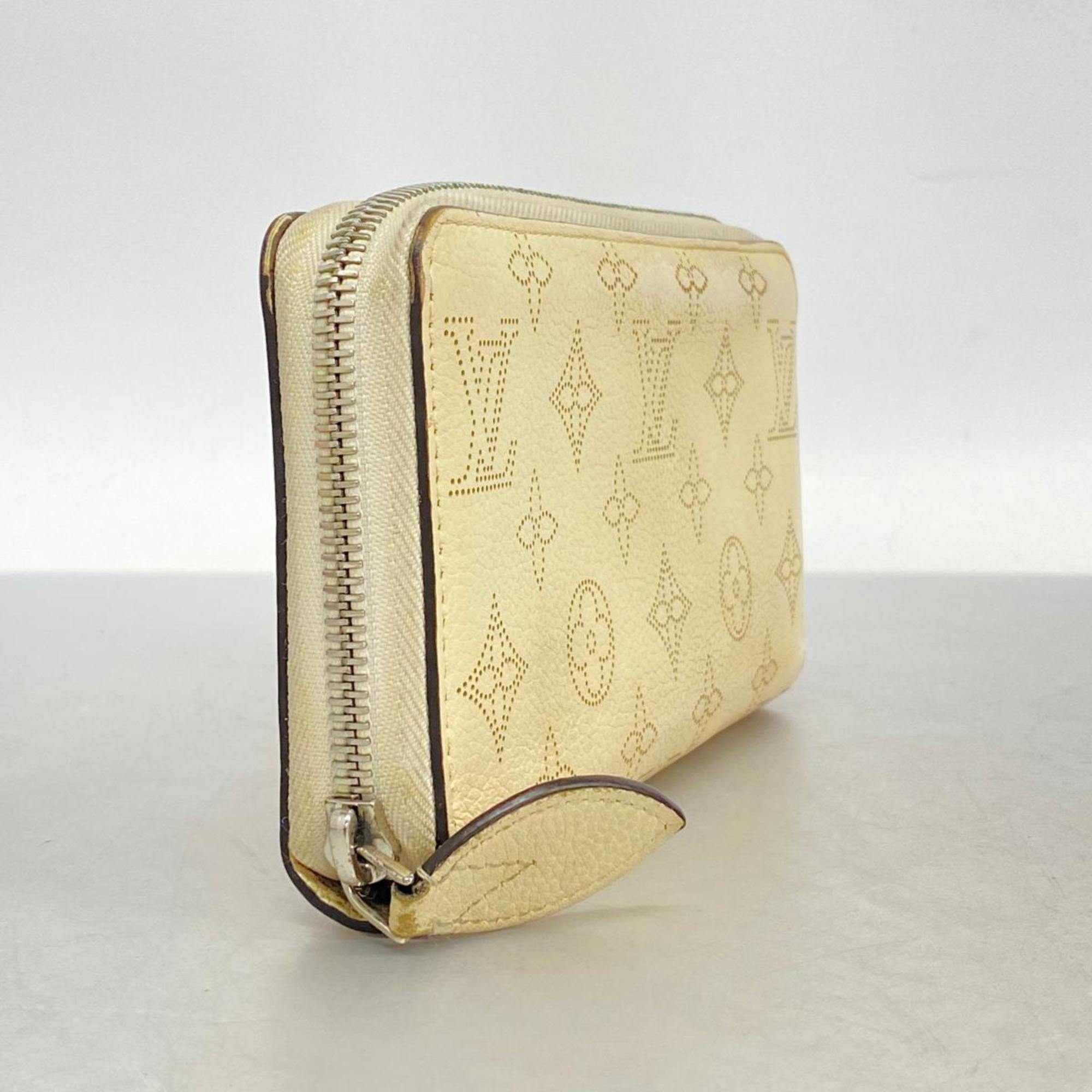 Louis Vuitton Long Wallet Mahina Zippy M61869 Ivory Men's Women's