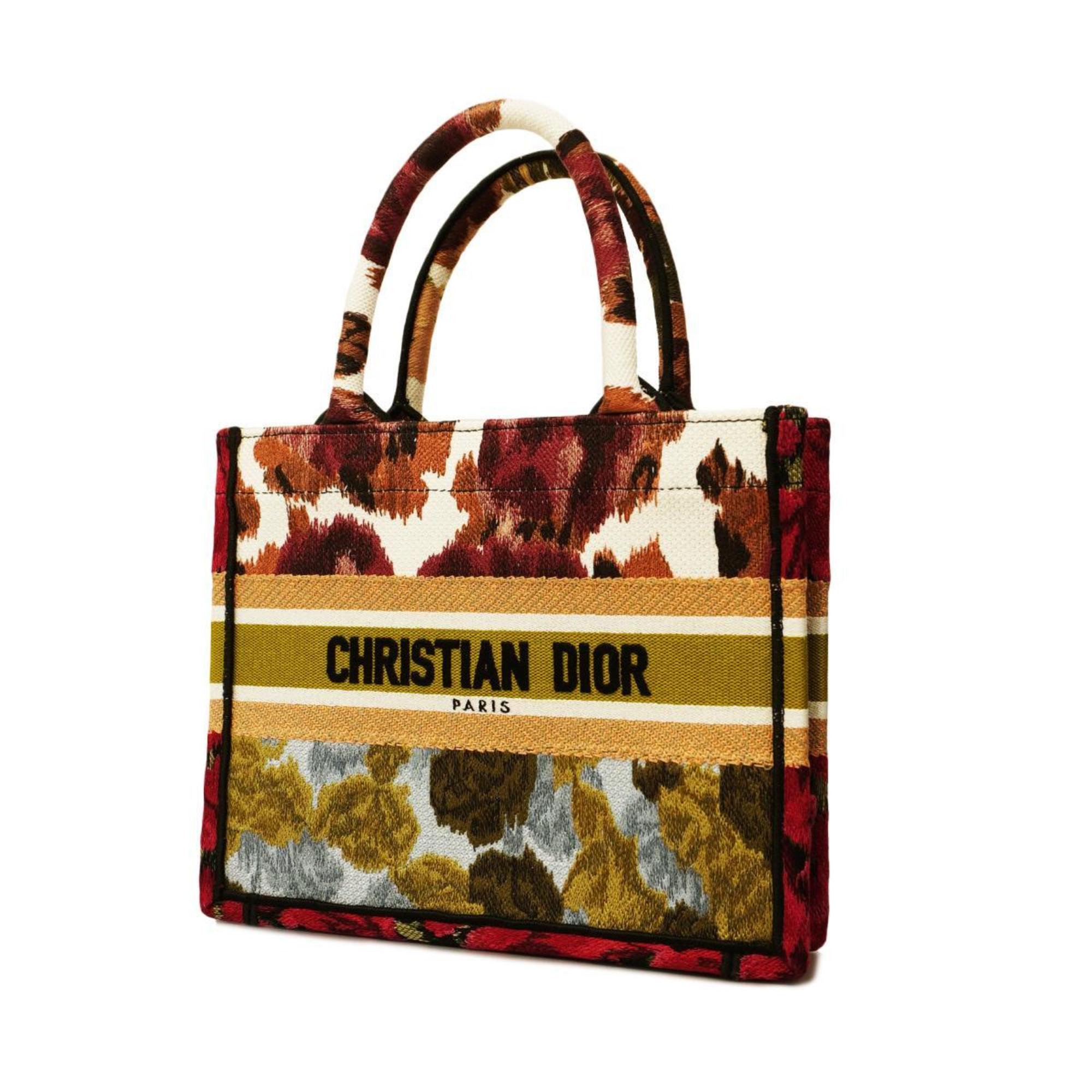 Christian Dior Tote Bag Book Canvas Multicolor Women's