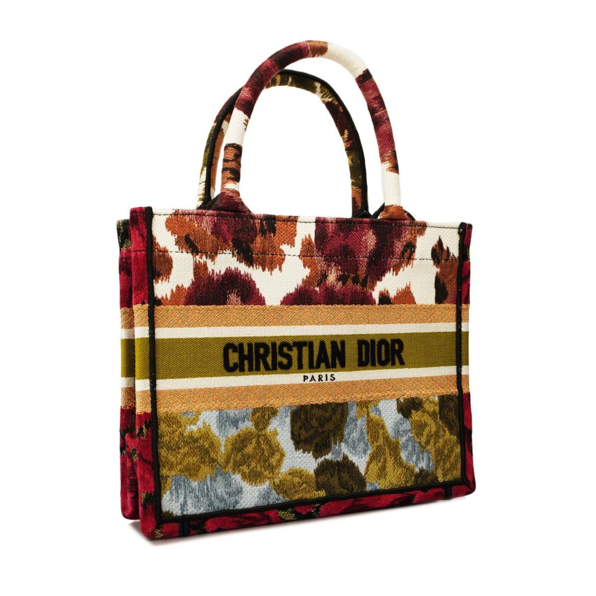 Christian Dior Tote Bag Book Canvas Multicolor Women's