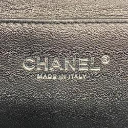 Chanel Shoulder Bag Matelasse Chain Patent Leather Khaki Black Women's