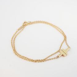 Tiffany Bracelet T Two W Chain Diamond K18PG Pink Gold Women's