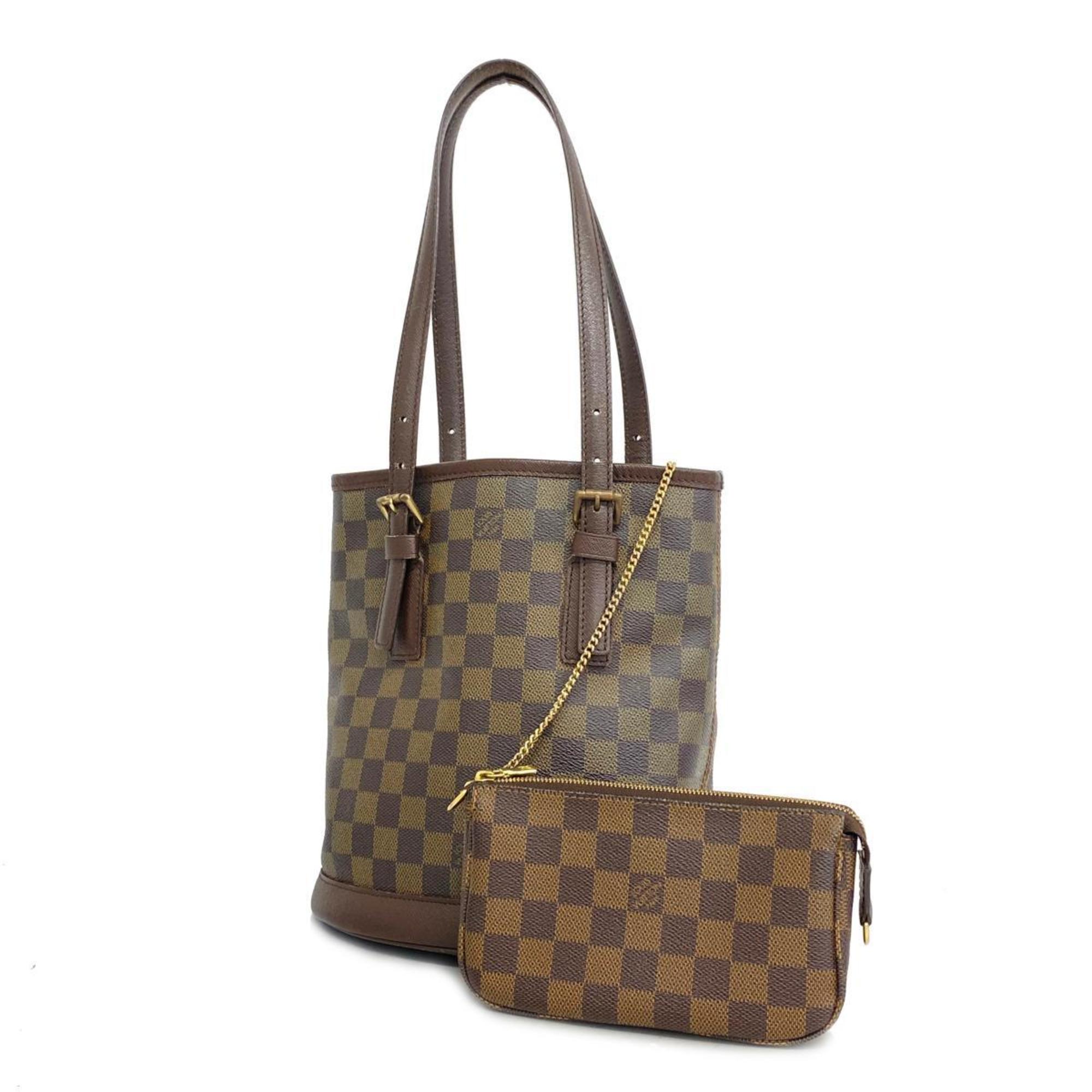 Louis Vuitton Tote Bag Damier Marais N42240 Ebene Ladies