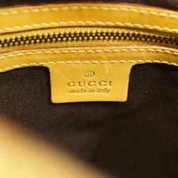 Gucci Shoulder Bag GG Canvas 110291 Brown Yellow Women's