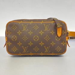 Louis Vuitton Shoulder Bag Monogram Pochette Marly Bandouliere M51828 Brown Women's