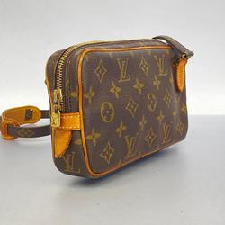 Louis Vuitton Shoulder Bag Monogram Pochette Marly Bandouliere M51828 Brown Women's