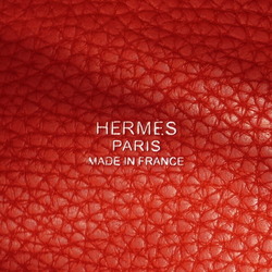 Hermes handbag Picotin Lock PM C stamp Taurillon Clemence Rouge vif ladies