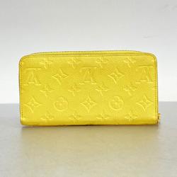 Louis Vuitton Long Wallet Monogram Empreinte Zippy M82043 Jaune Men's Women's