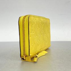 Louis Vuitton Long Wallet Monogram Empreinte Zippy M82043 Jaune Men's Women's