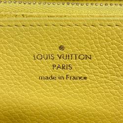 Louis Vuitton Long Wallet Monogram Empreinte Zippy M82043 Jaune Men's Women's