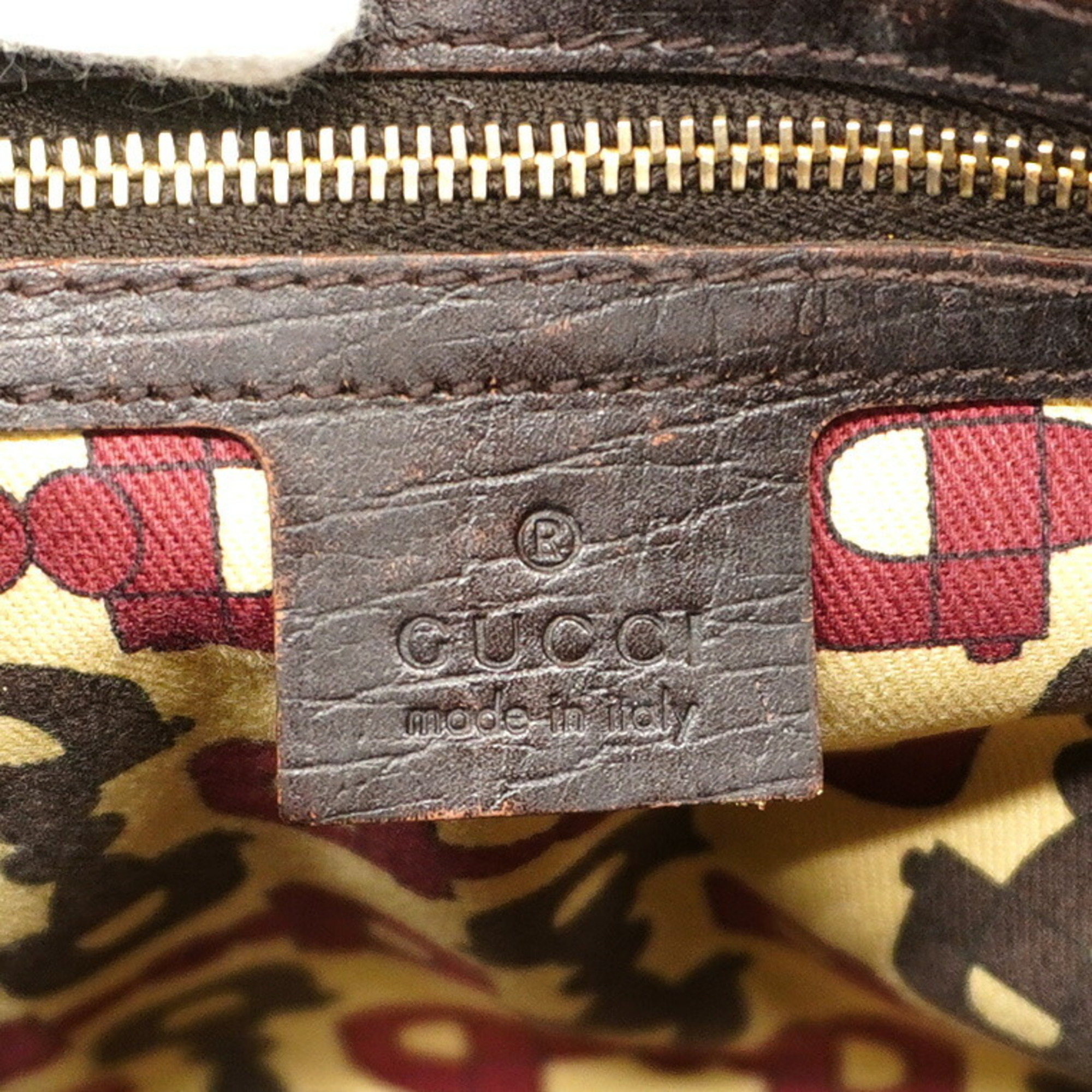 Gucci Shoulder Bag GG Canvas Sherry Line 144388 Brown Women's