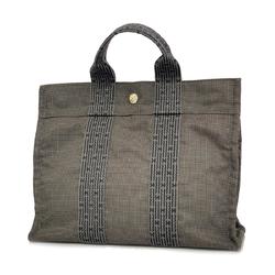 Hermes Tote Bag Air Line PM Canvas Grey Women's