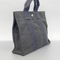 Hermes Tote Bag Air Line PM Canvas Grey Women's