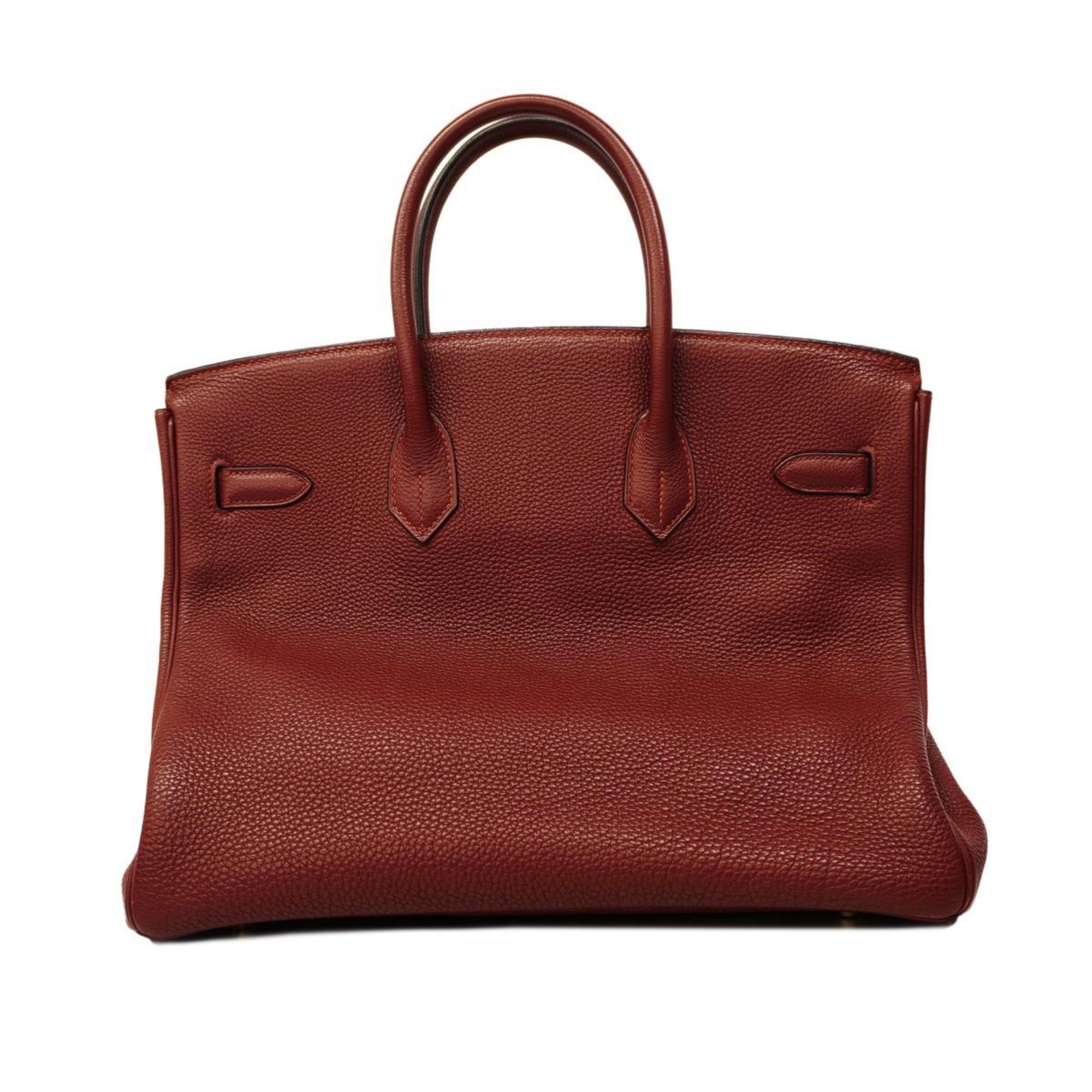 Hermes handbag Birkin 35 □H stamp Togo Rouge H Ladies