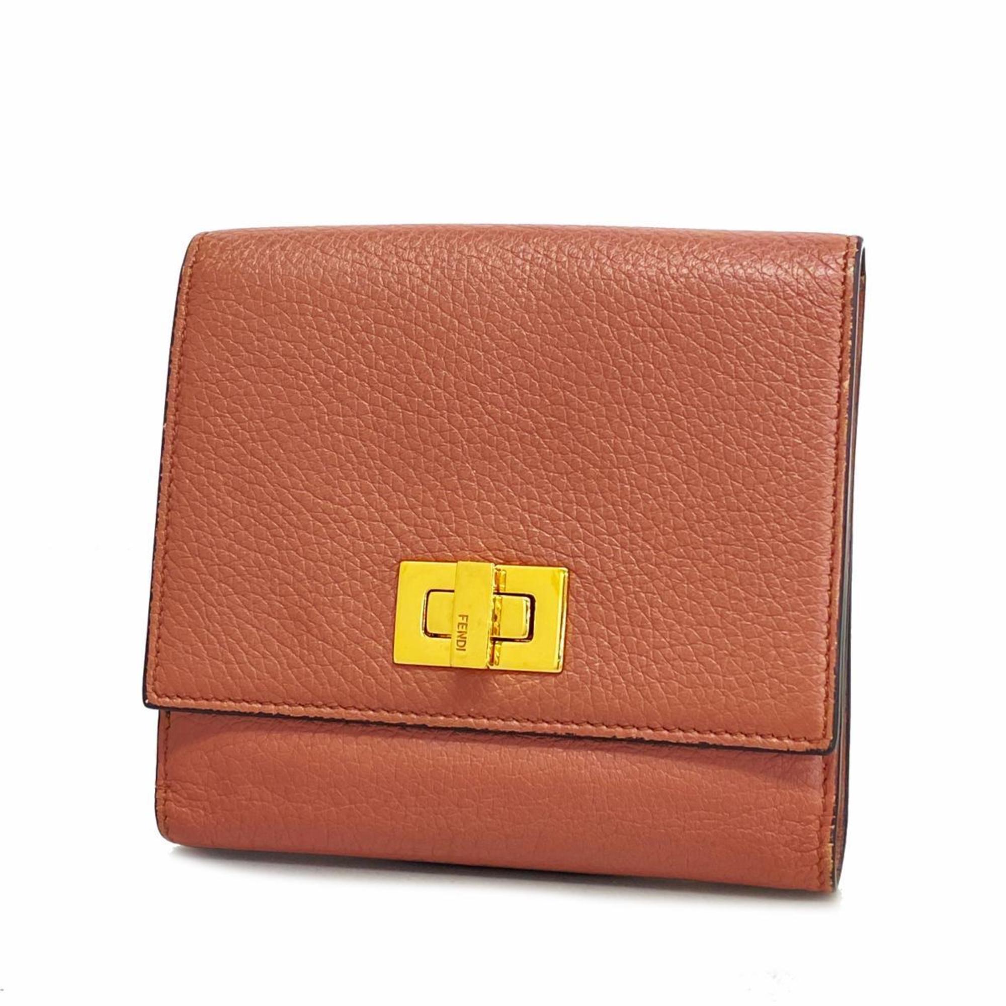 Fendi wallet leather pink ladies