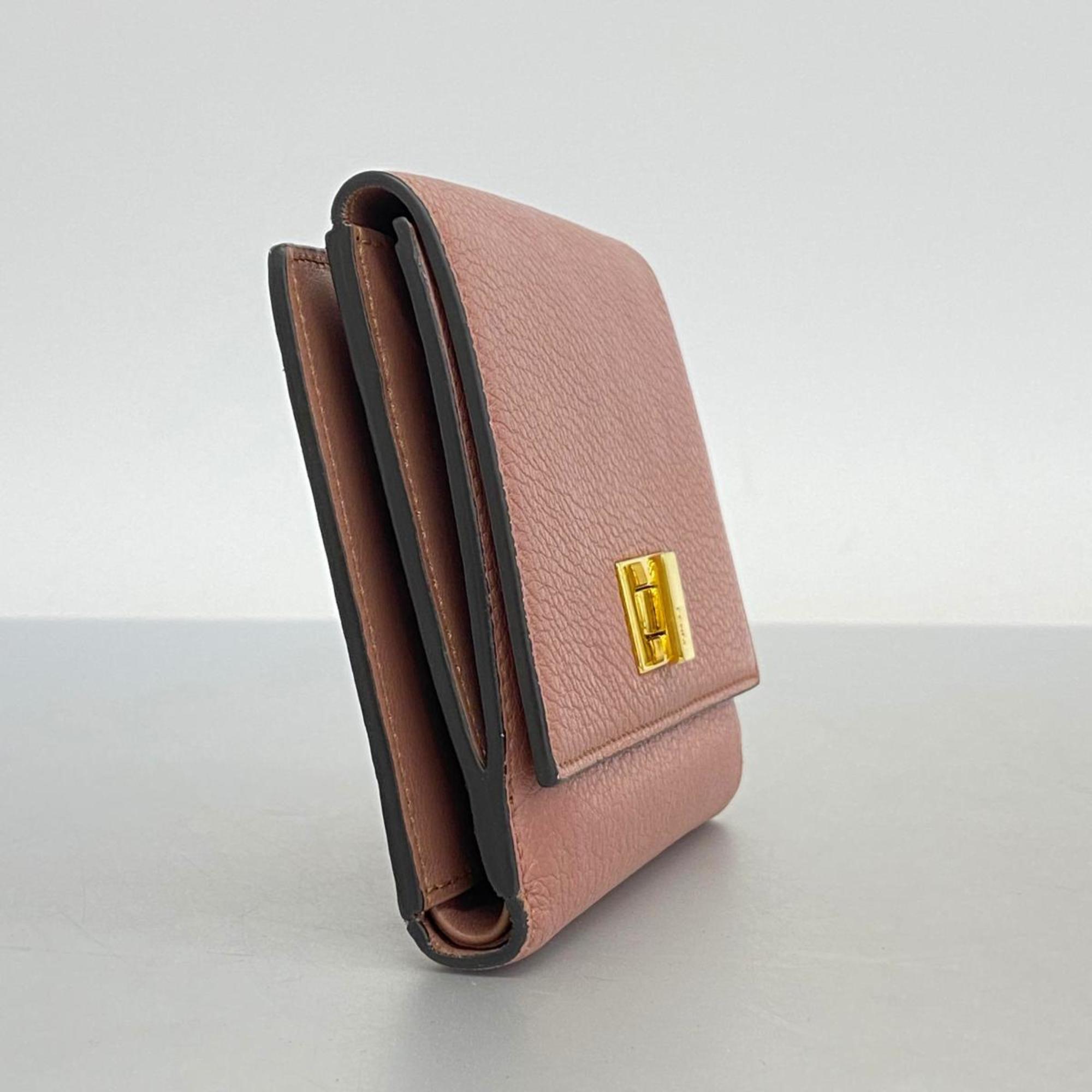 Fendi wallet leather pink ladies