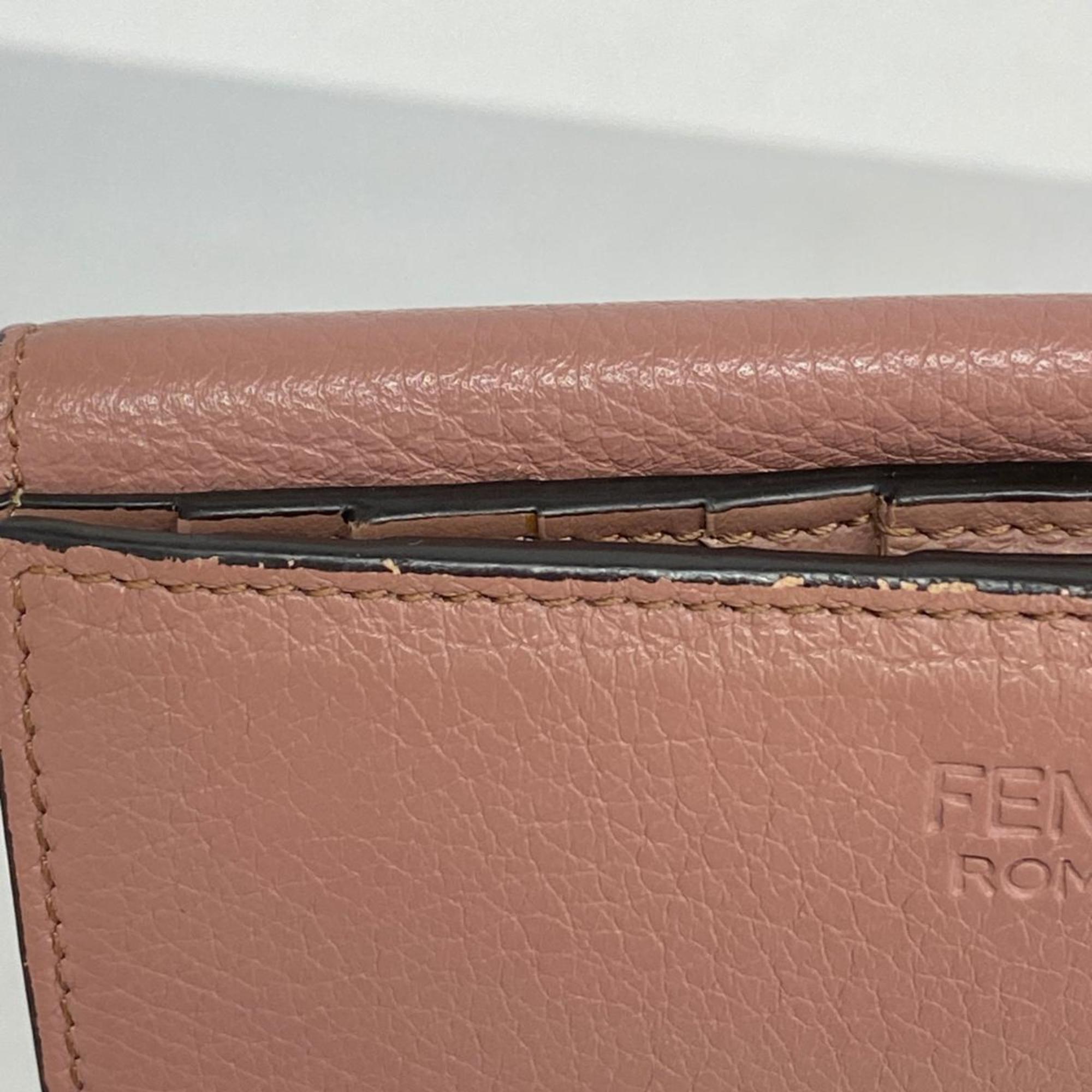 Fendi wallet leather pink ladies