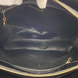 Chanel Shoulder Bag Patent Leather Black Women's