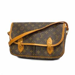 Louis Vuitton Shoulder Bag Monogram Gibessier MM M42247 Brown Women's