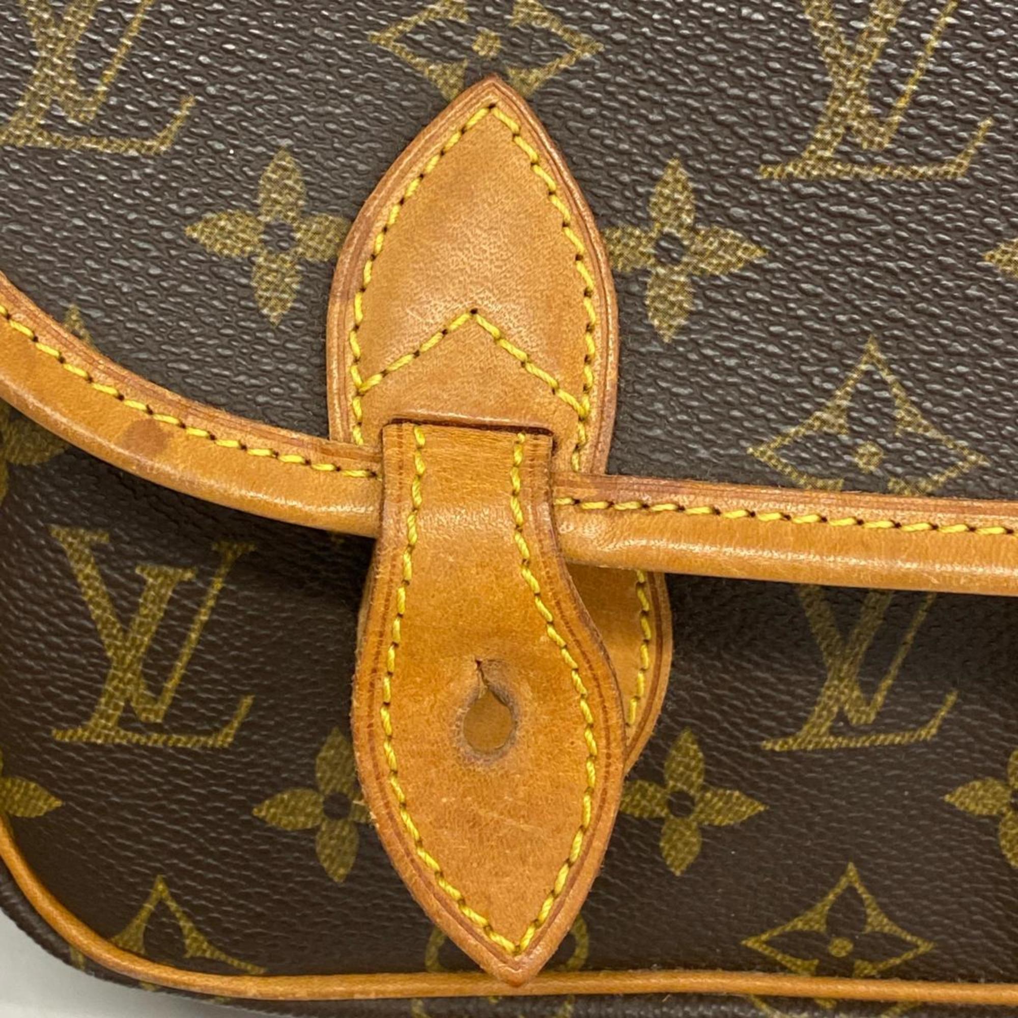 Louis Vuitton Shoulder Bag Monogram Gibessier MM M42247 Brown Women's