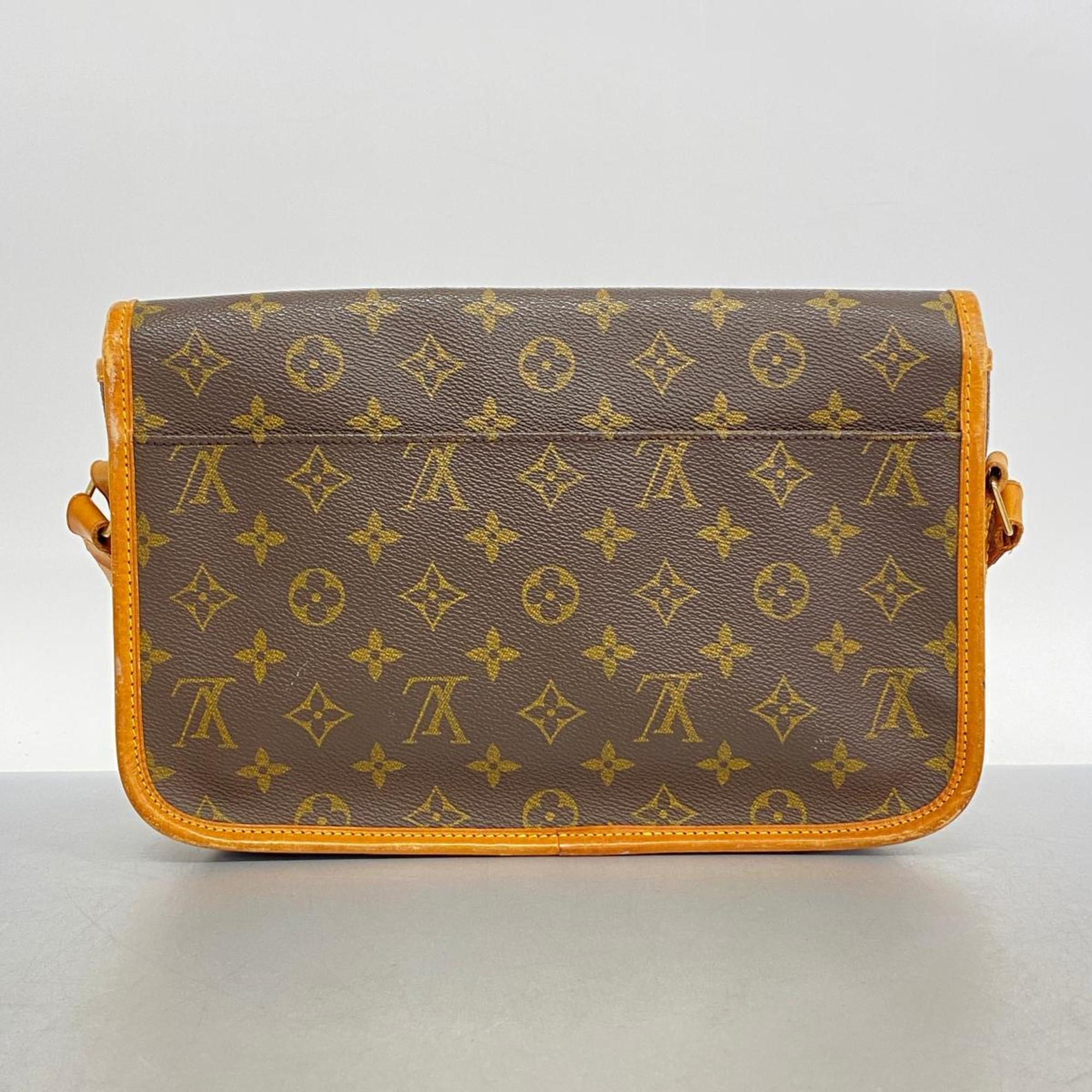 Louis Vuitton Shoulder Bag Monogram Gibessier MM M42247 Brown Women's